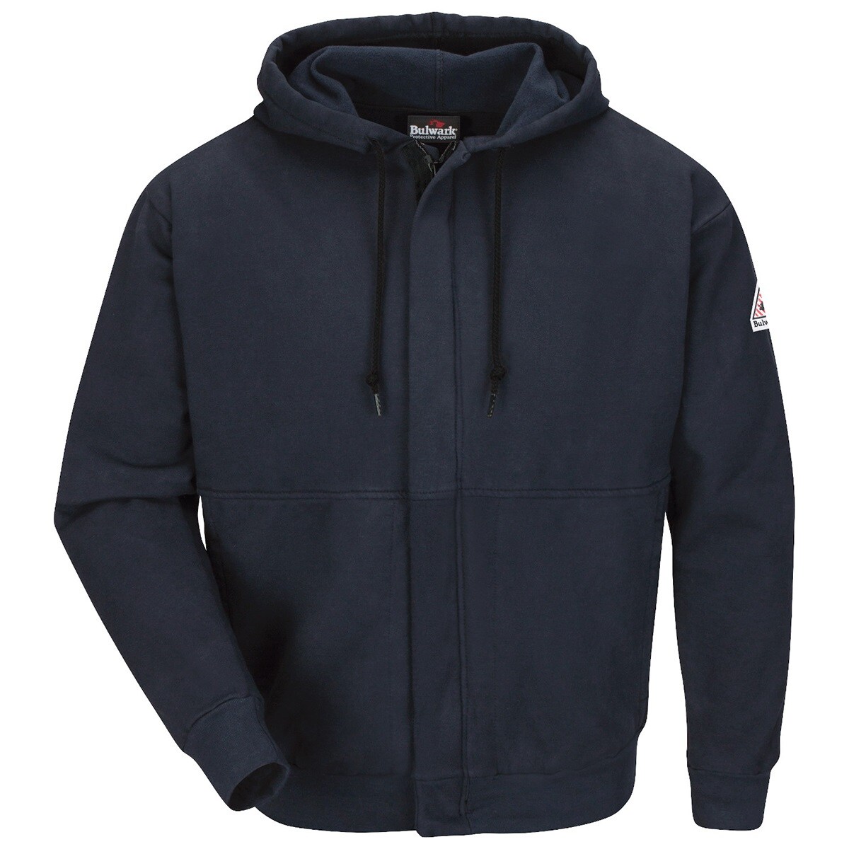 Men's Fleece FR Zip-Front Hooded Sweatshirt in Navy